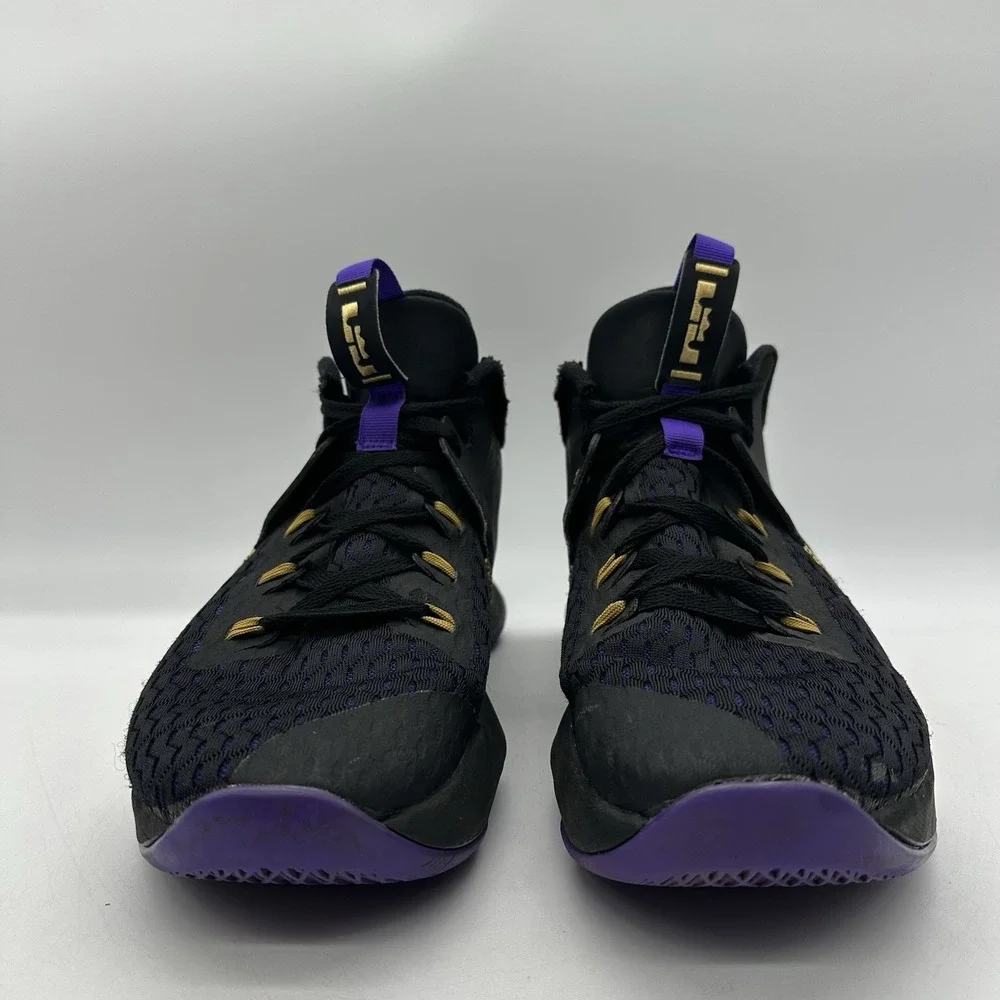 Nike LeBron Witness 5 CQ9380-003 Men's Size 13 Shoes Fierce Purple Metallic Gold
